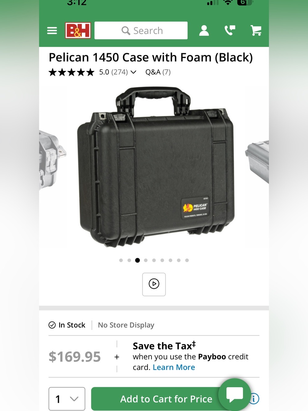 Pelican 1550 Case with foam